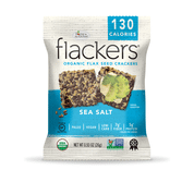 Dr. In The Kitchen Introduces Flackers Toasted Seed Crisps, Single Serve Sea Salt