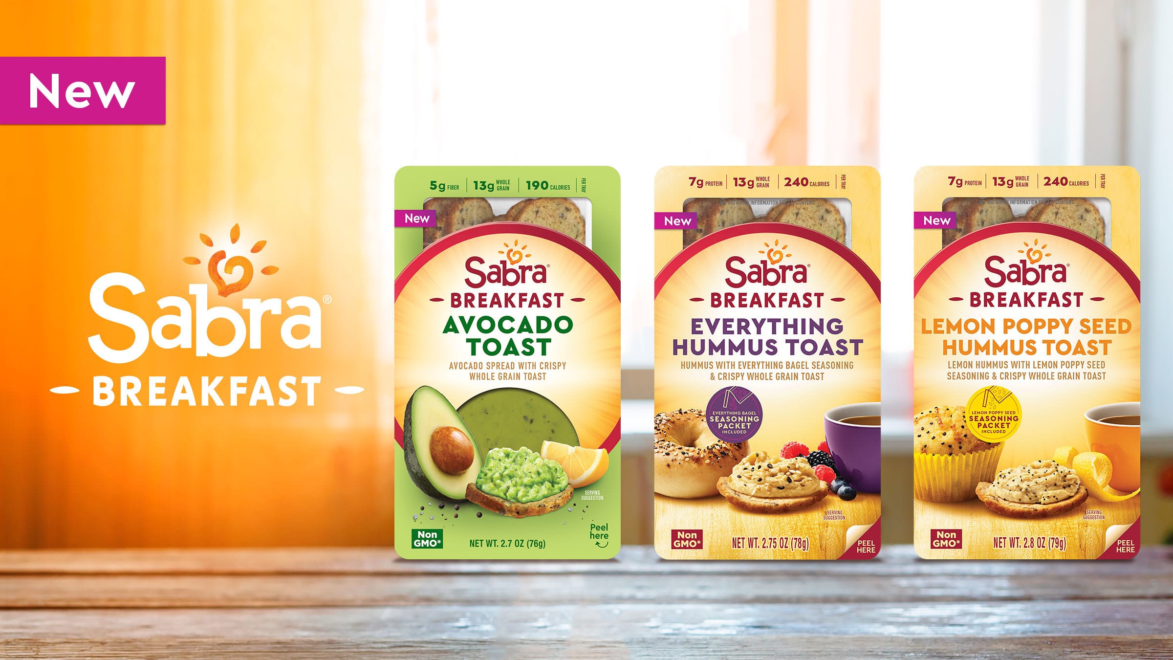 Sabra Adds Hummus Toast to Portable Breakfast Line