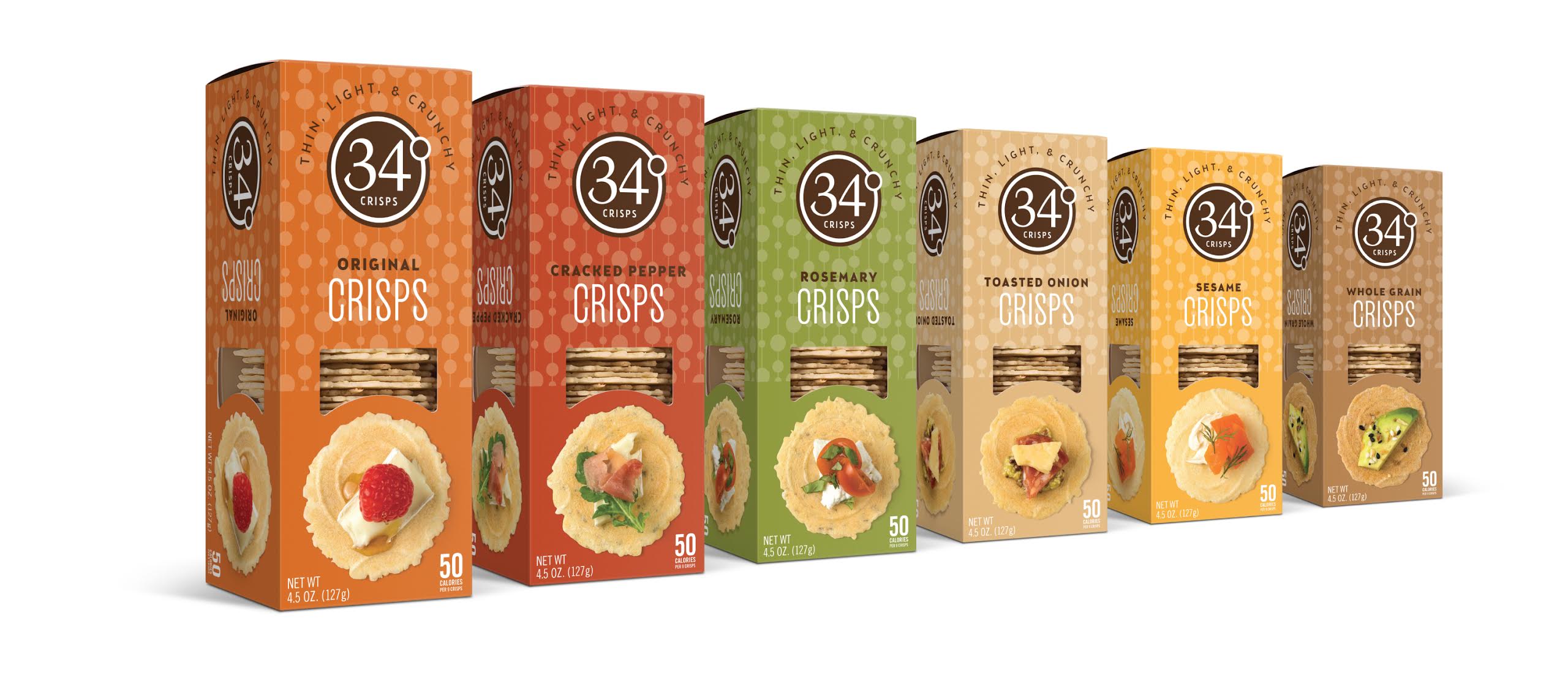 34 Degrees Unveils New Look for Savory Crisp Line