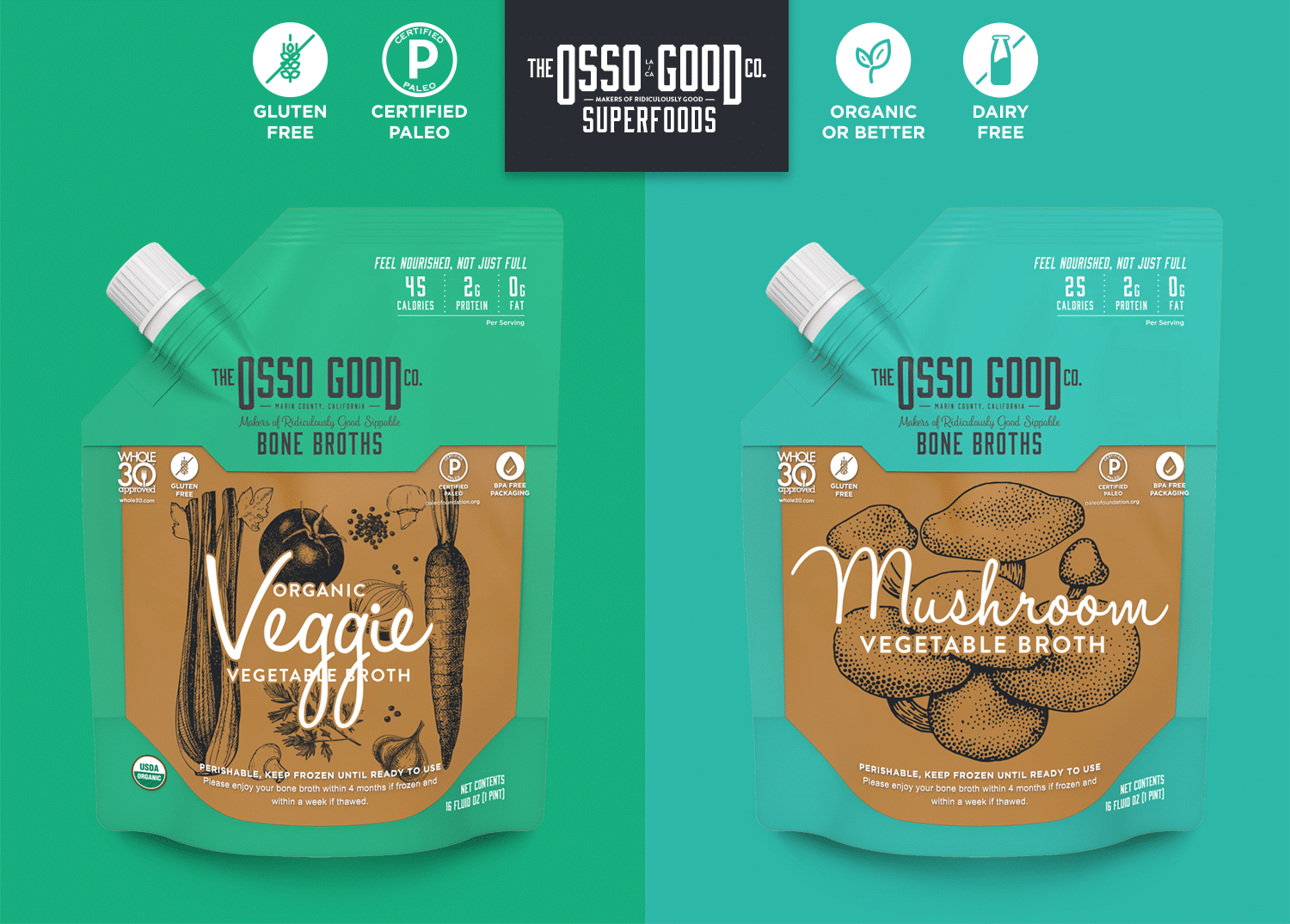 The Osso Good Company Adds Vegan Mushroom and Veggie Broths