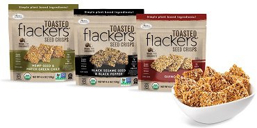 Flackers Toasted Seed Crisps, Sea Salt Single Serve Packs Launch