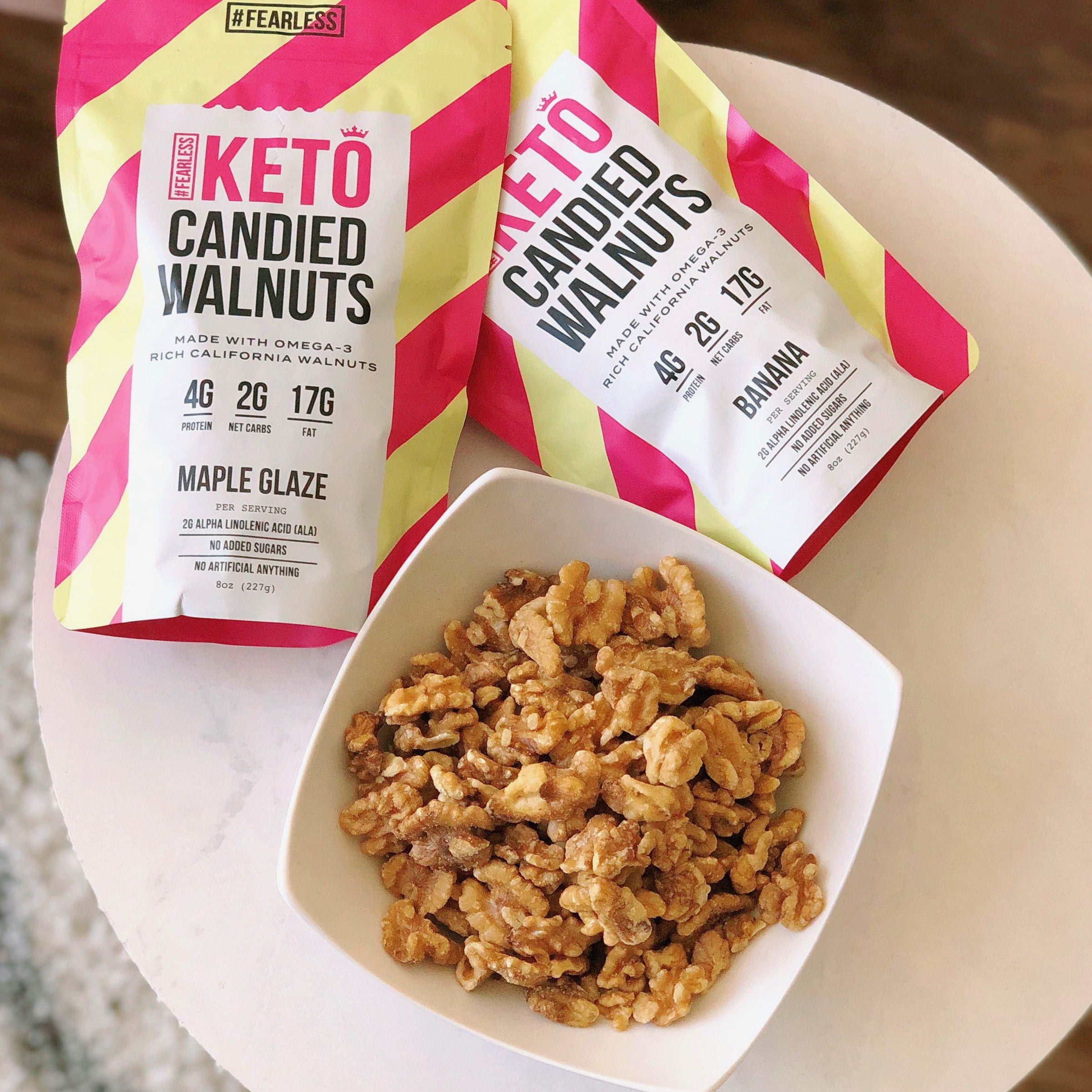 Fearless Keto Launches Keto-Friendly Candied Walnuts and Pancake & Muffin Mix