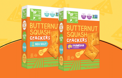 Real Food From The Ground Up Launches Butternut Squash Crackers