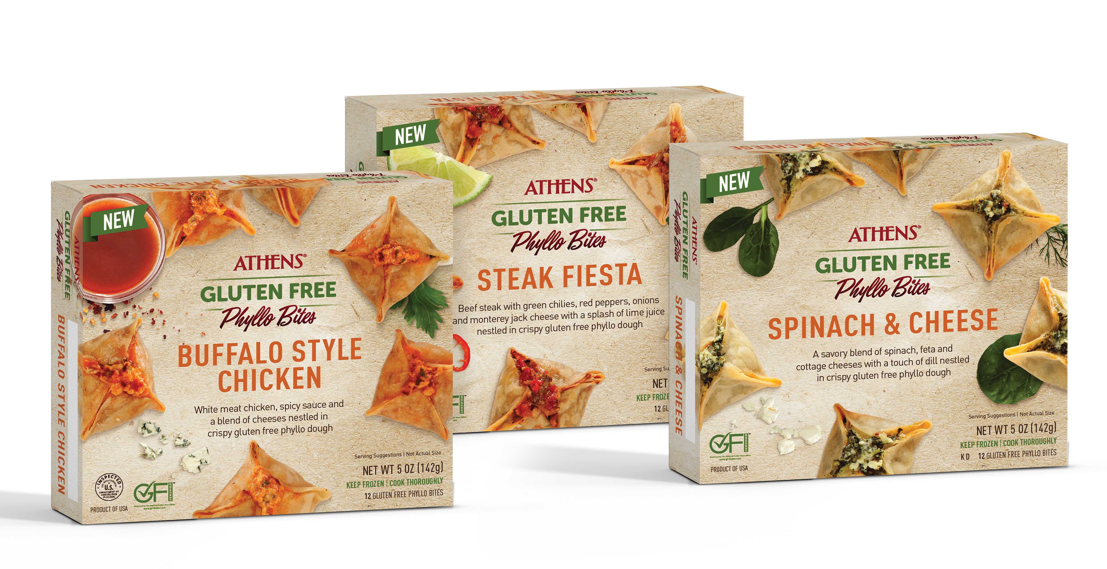 Athens Foods Launches Gluten Free Frozen Phyllo Bites