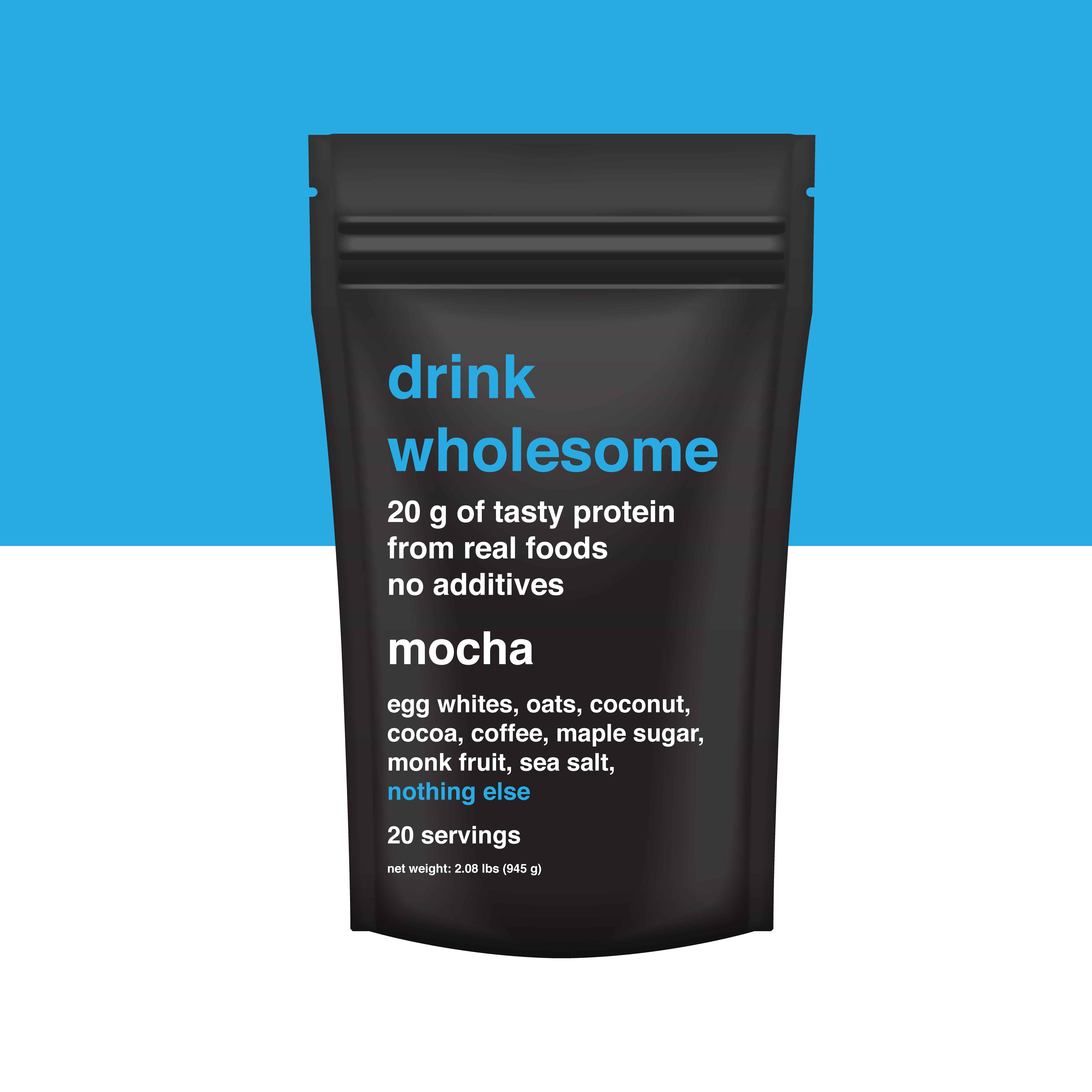 Drink Wholesome Launches Protein Powders Made From Real Roods