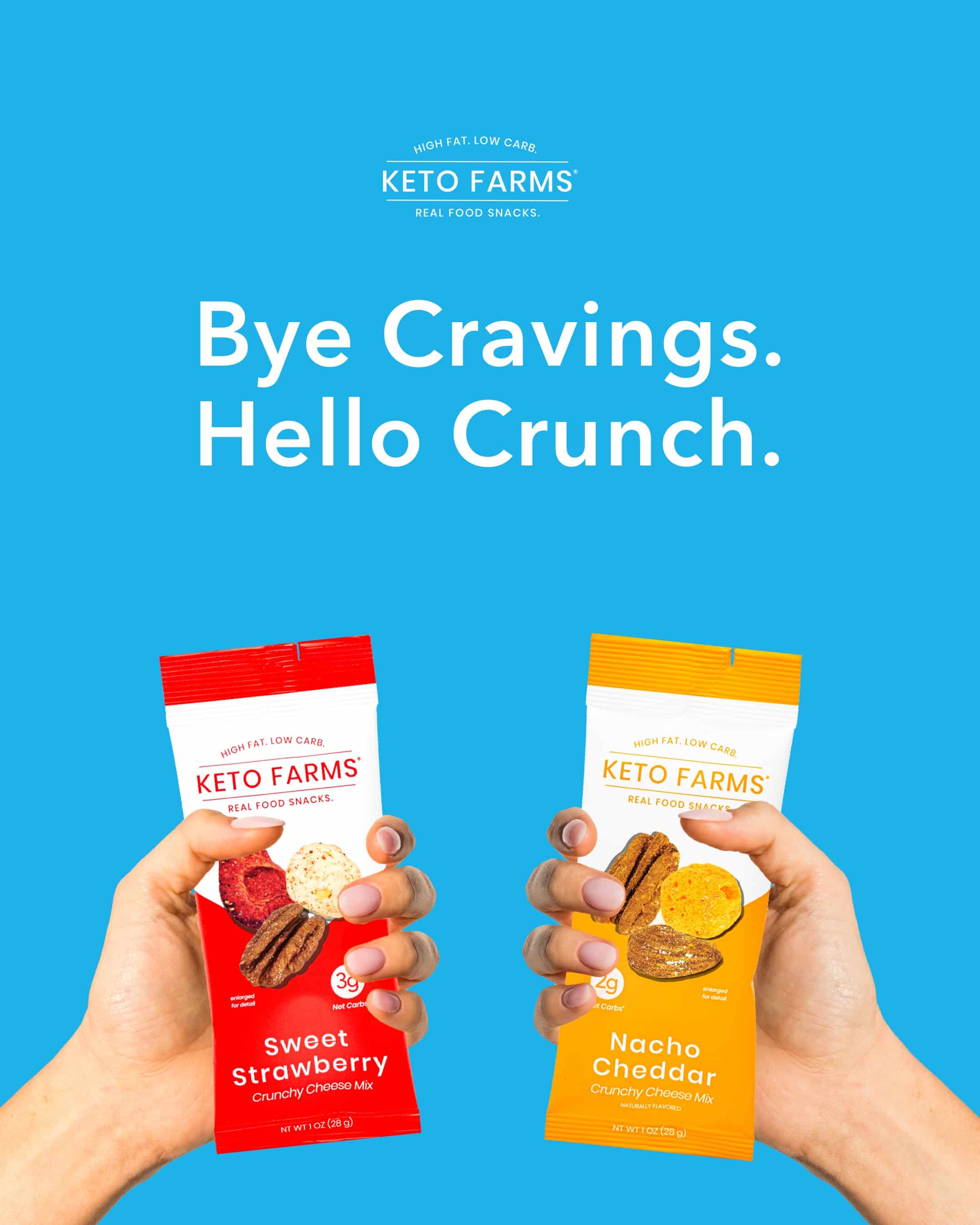 Keto Farms Launches New Keto Cheese Mixes in Portion Control Snack Packs