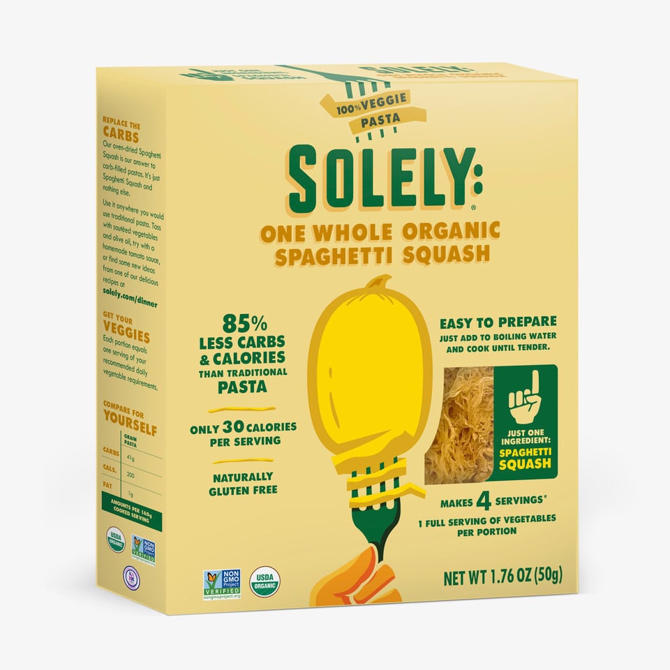 Solely Launches 5-Minute Spaghetti Squash Pasta