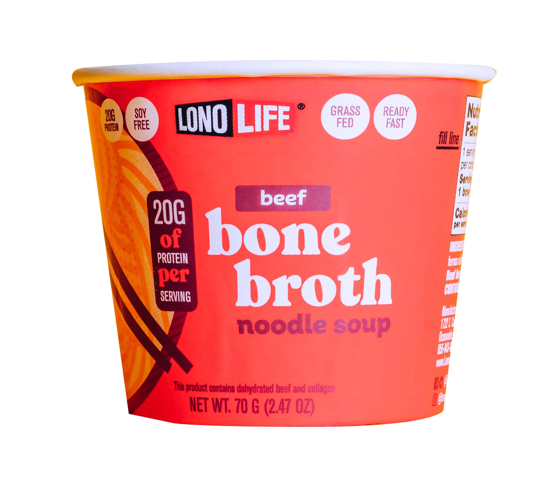 LonoLife Launches New Bone Broth Noodle Soups