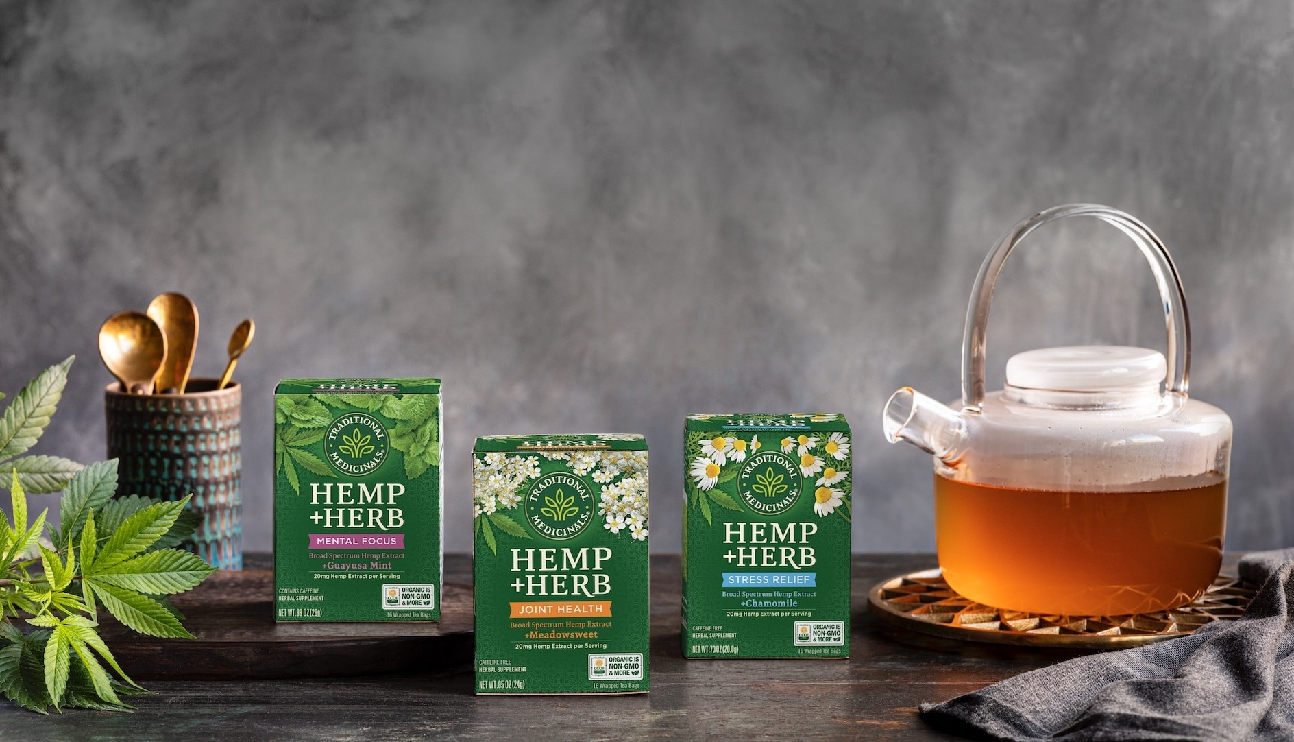 Traditional Medicinals Introduces New Line of Hemp+Herb Bagged Teas