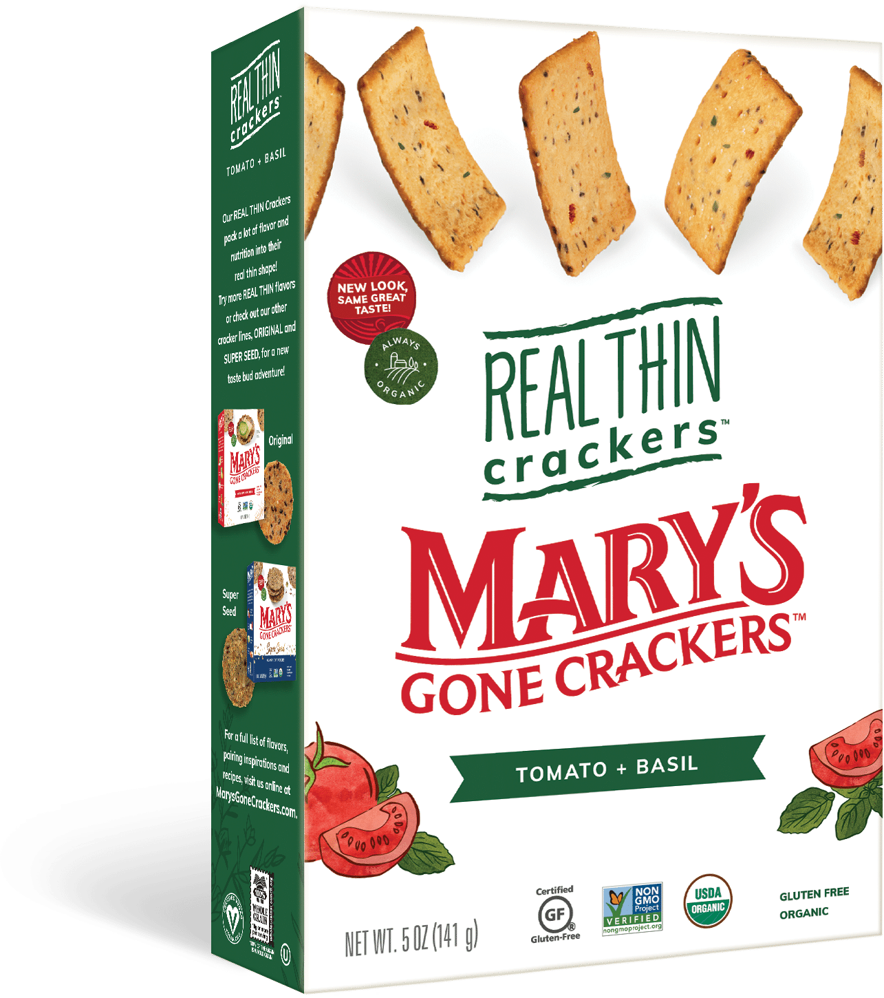 Mary’s Gone Crackers Adds Three New Flavors to Real Thin Crackers Line