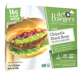 Dr. Praeger’s Launches First Refrigerated Veggie Burger Line