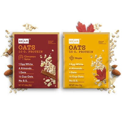 RXBAR Launches A.M. Oats Packets