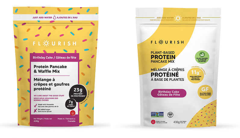 Flourish Pancakes Launches Birthday Cake Mix
