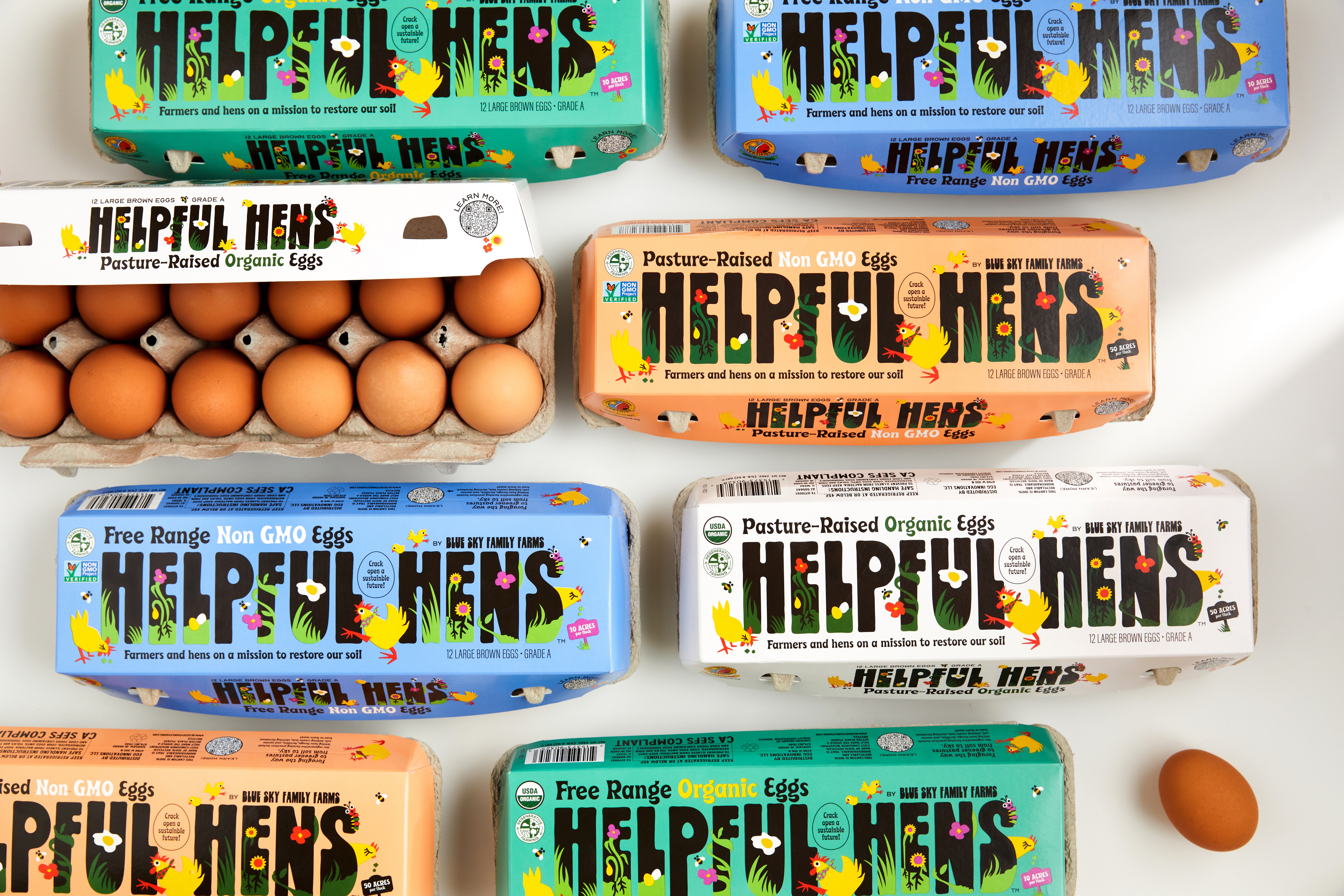 Egg Innovations’ Blue Sky Family Farms Introduces Helpful Hens Product Line