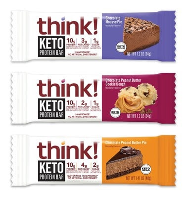 think! Expands Keto Protein Bars With New Flavors