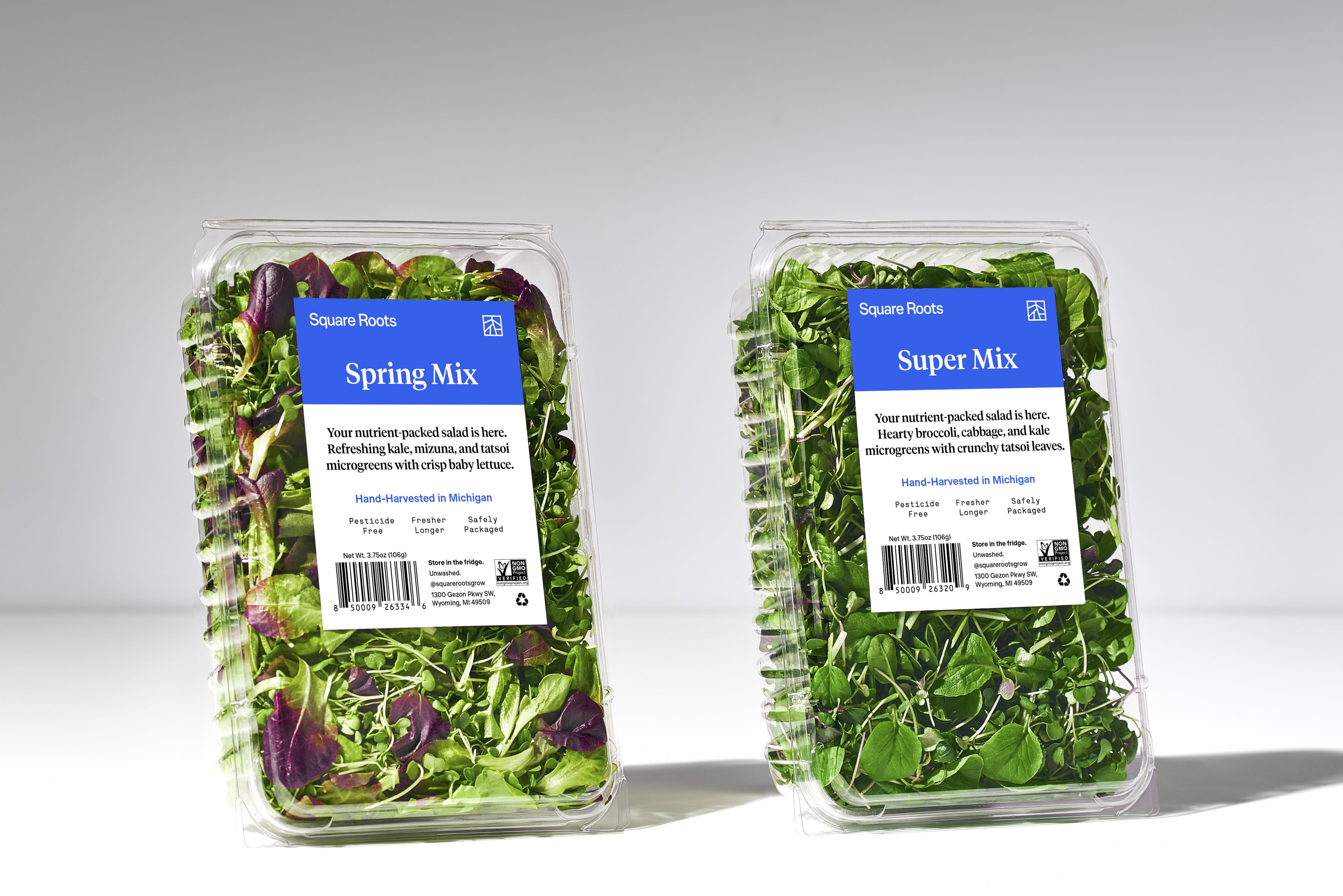 Indoor Farm Square Roots Expands Retail Presence With New Salad Mixes