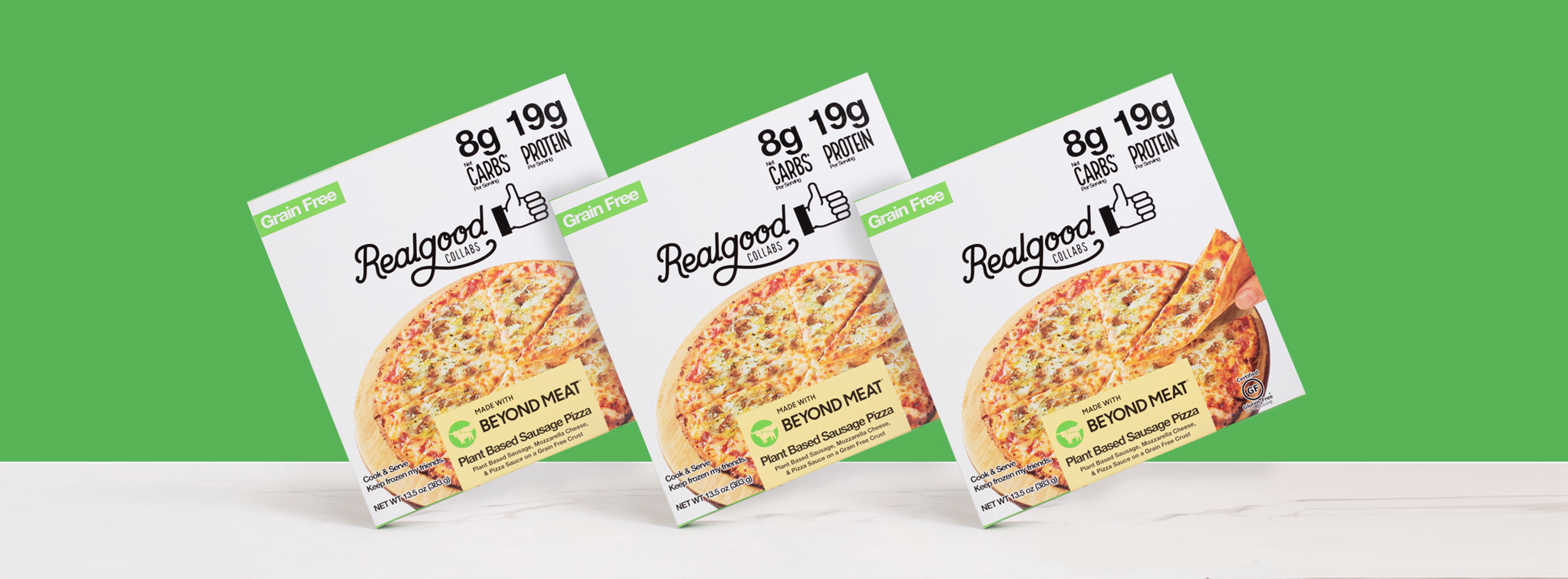 Real Good Foods Launches Grain-Free Pizza Made With Beyond Meat Plant-Based Sausage