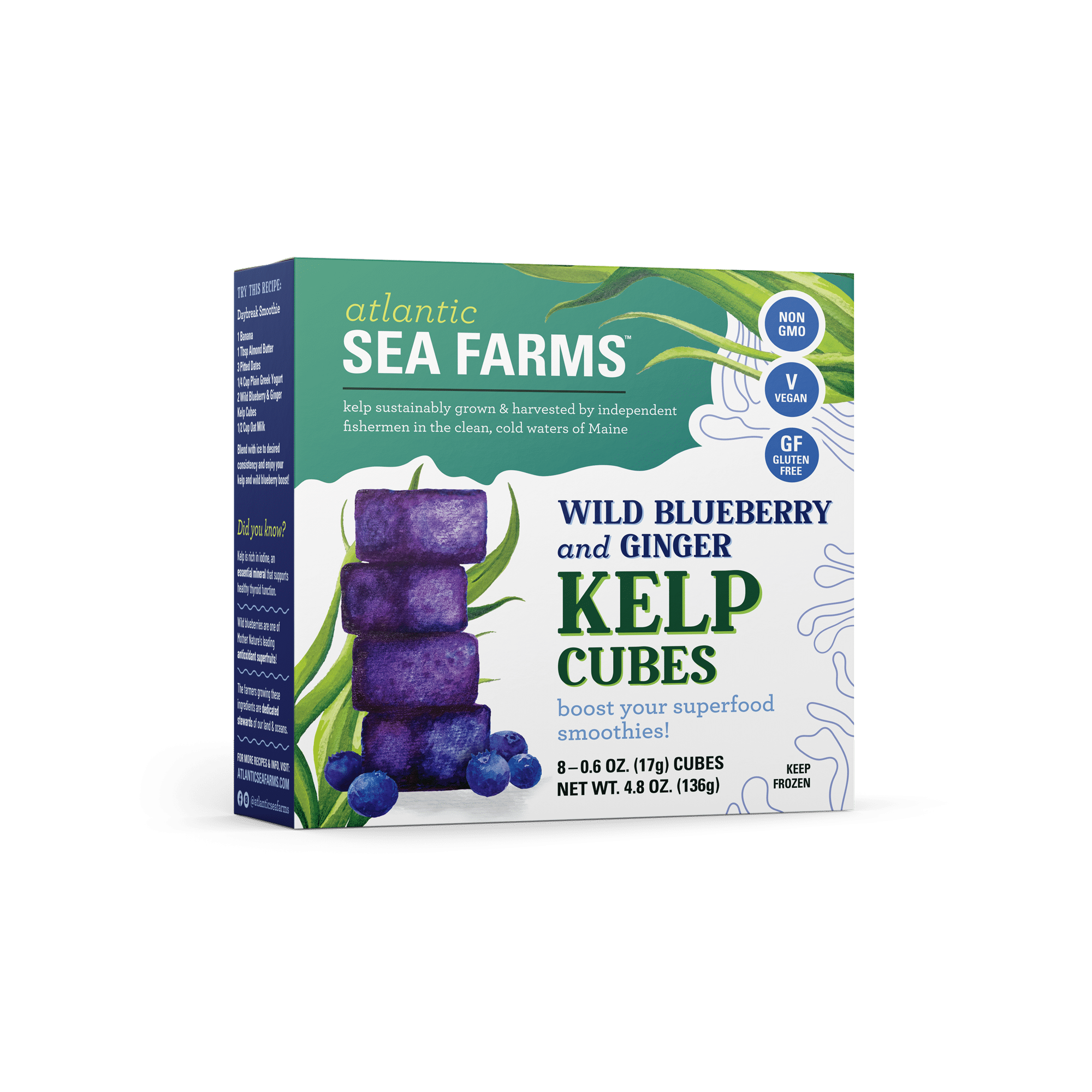 Atlantic Sea Farms Launches Fresh Fruit Kelp Smoothie Cubes