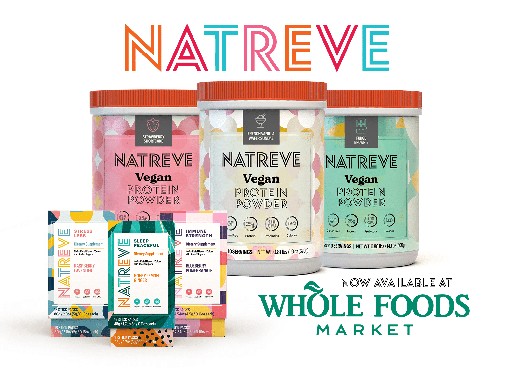 Natreve Launches Line of Vegan Protein Powders & Wellness Products in Whole Foods Markets Nationwide