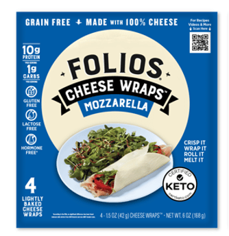 Folios Cheese Wraps Debut Brand-New Mozzarella Flavor