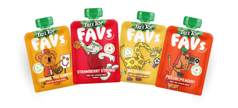 Tree Top Launches New FAVs Immunity Pouches For Kids