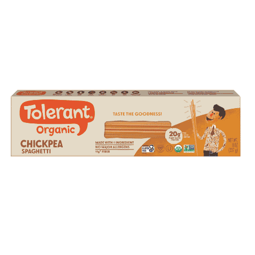 Tolerant Introduces New Organic Chickpea Spaghetti