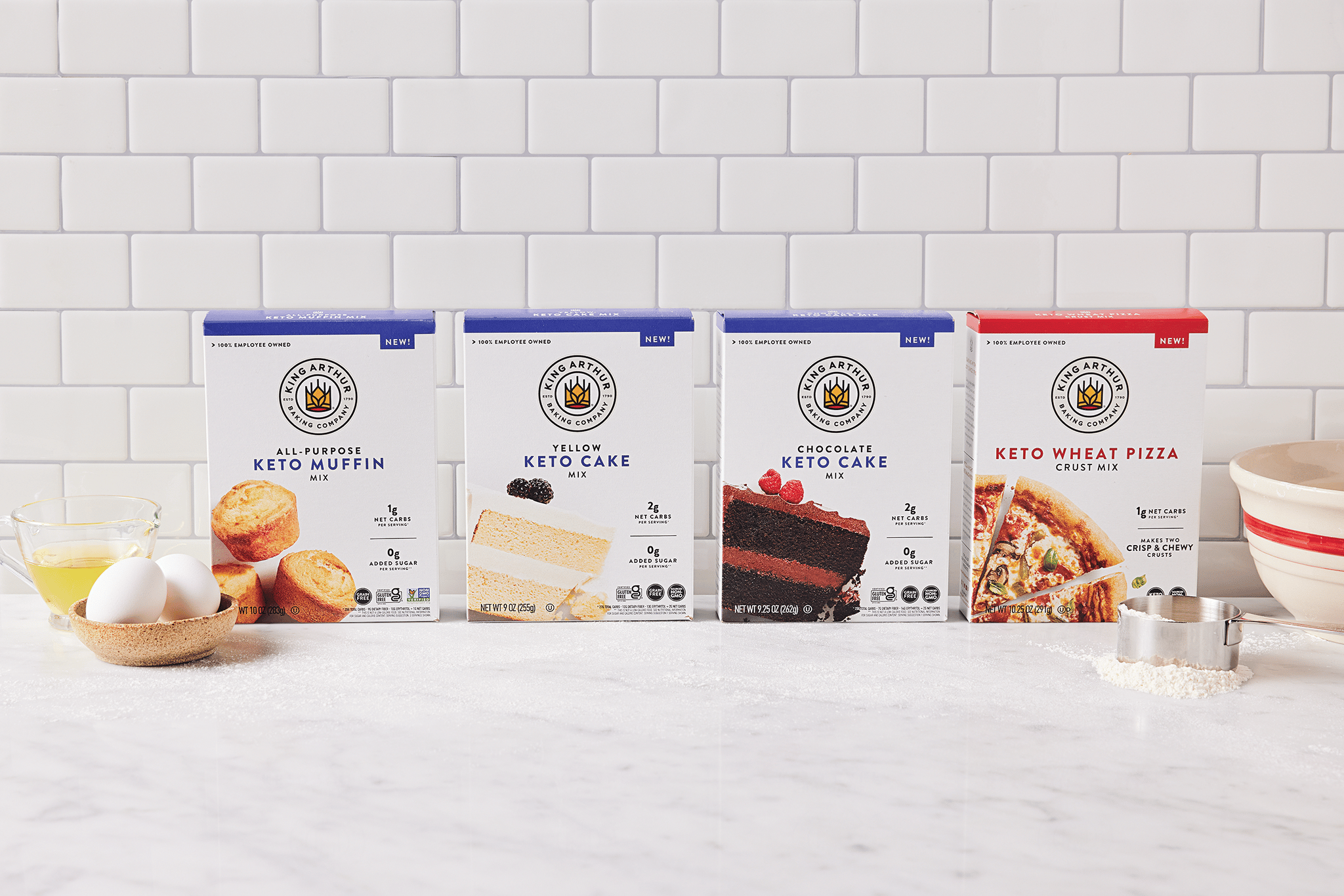 King Arthur Baking Company Launches New Keto, Gluten-Free and Low-Carb Products