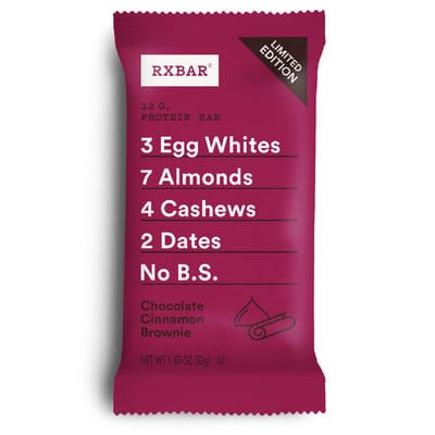 RXBAR Spices Up Portfolio with New Chocolate Cinnamon Brownie