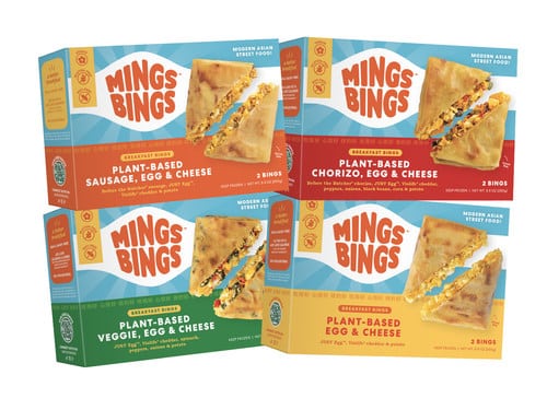 MingsBings and JUST Egg Launch 4 New Plant-Based Breakfast Bing Pockets