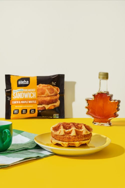 Alpha Foods Launches Chik’n & Maple Waffle Breakfast Sandwich