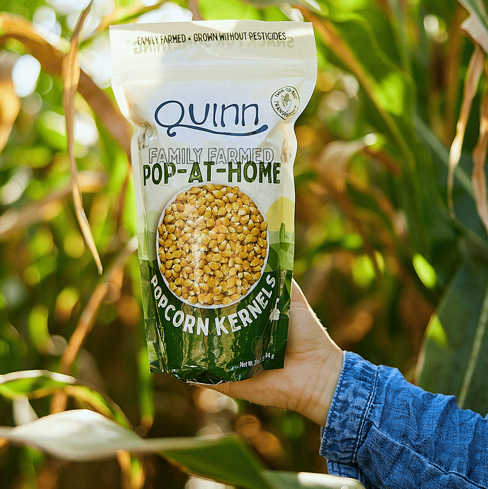 Quinn Snacks Launches Family Farmed Regeneratively Grown Pop-at-Home Kernels