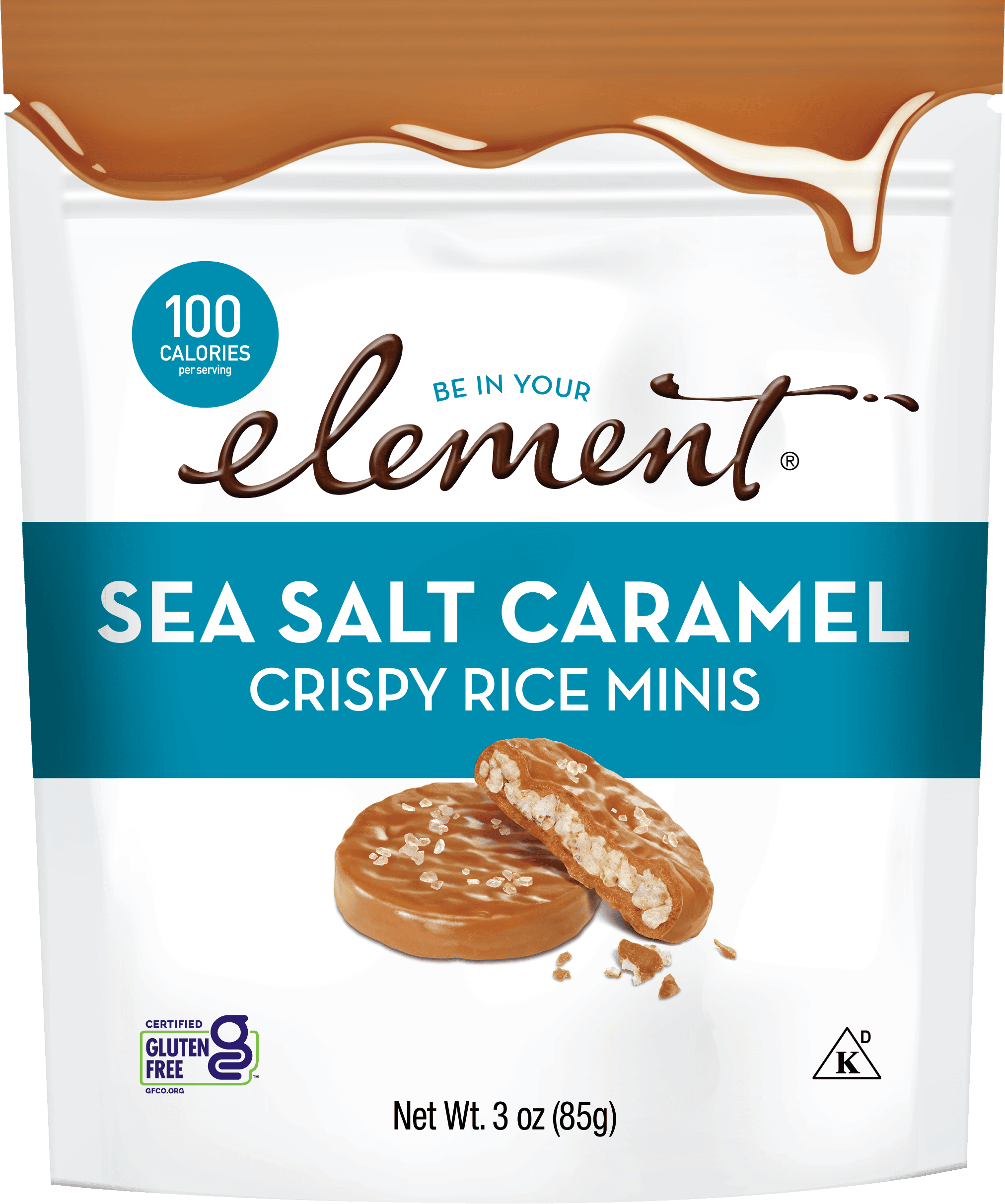 Element Snacks Launches Sea Salt Caramel Crispy Rice Minis