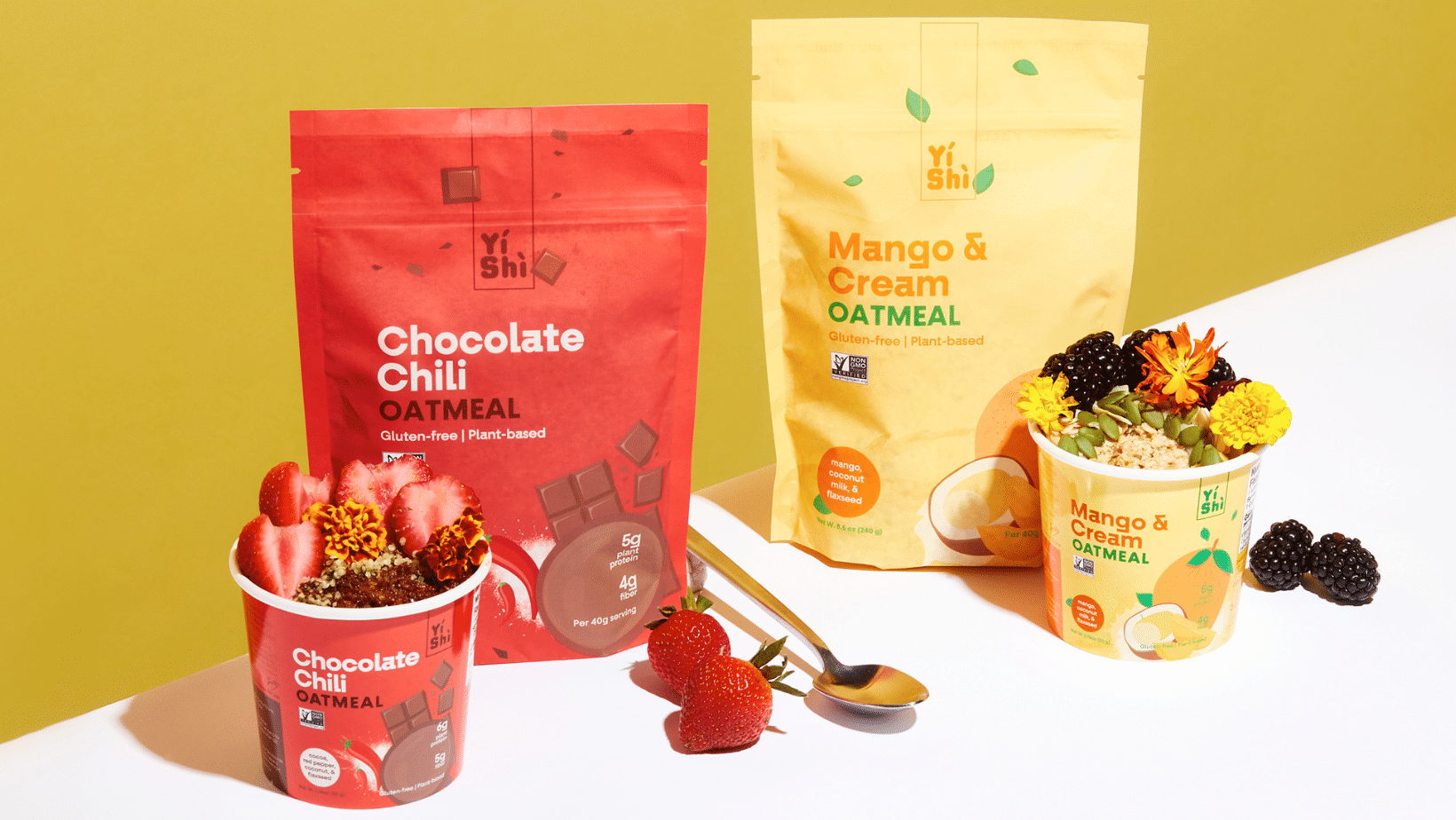 AAPI Breakfast Brand Yishi Foods Launches Two New Flavors: Mango & Cream and Chocolate Chili