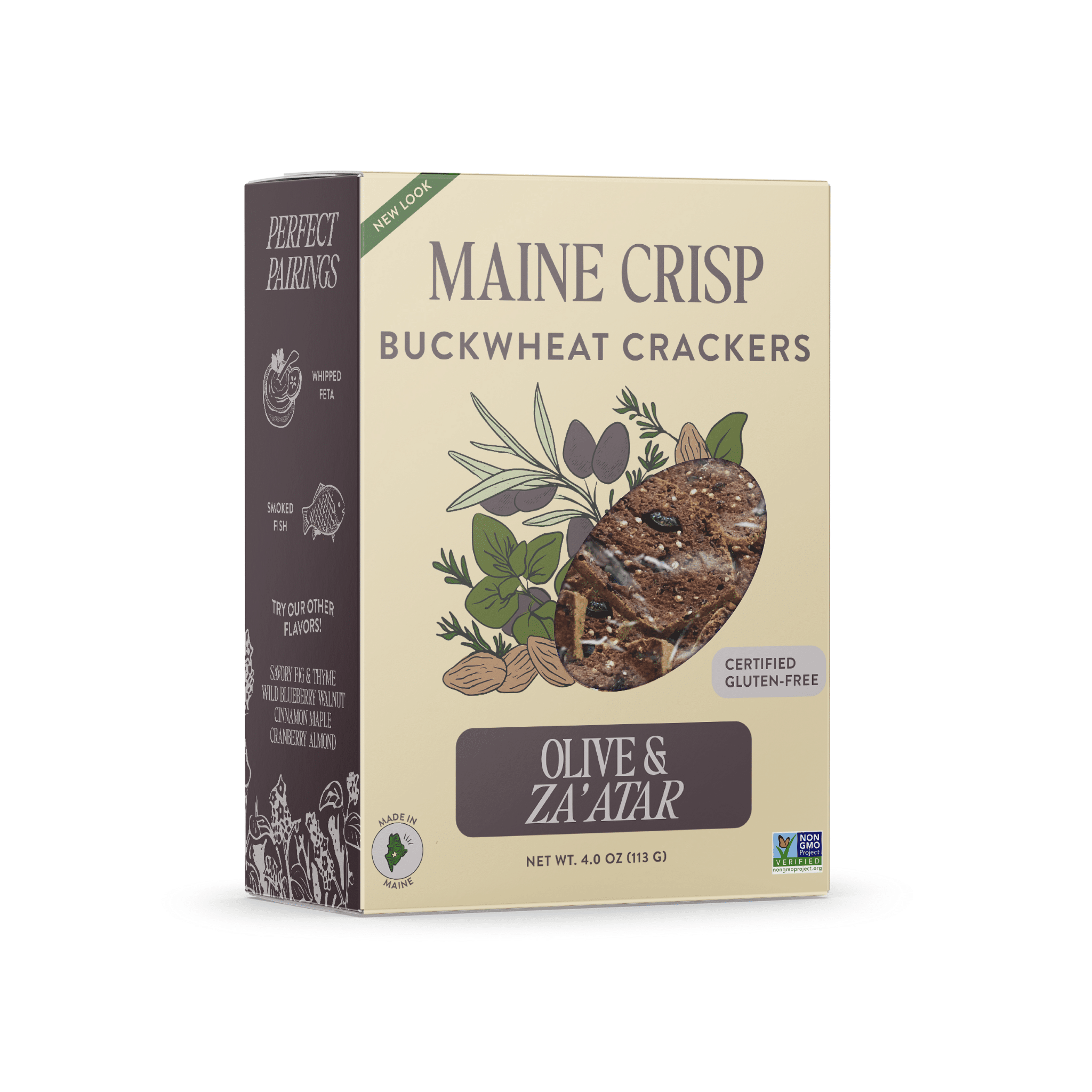 Maine Crisp Launches New Plant-based Crisp, Olive & Za’atar