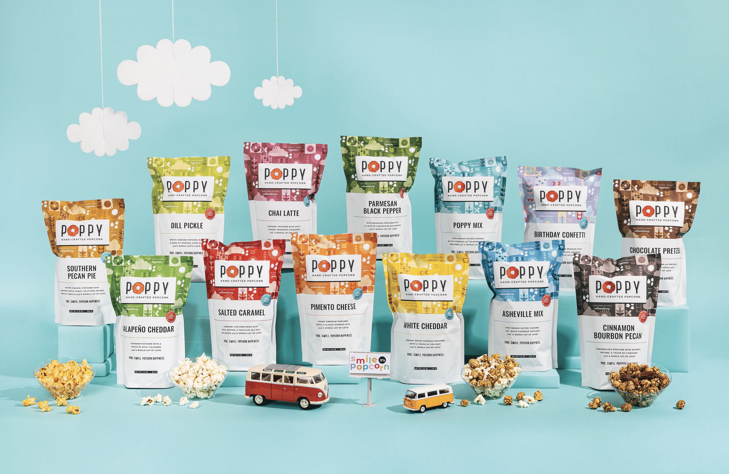 Poppy Hand-Crafted Popcorn Celebrates Ten Years With New Look and New Flavors