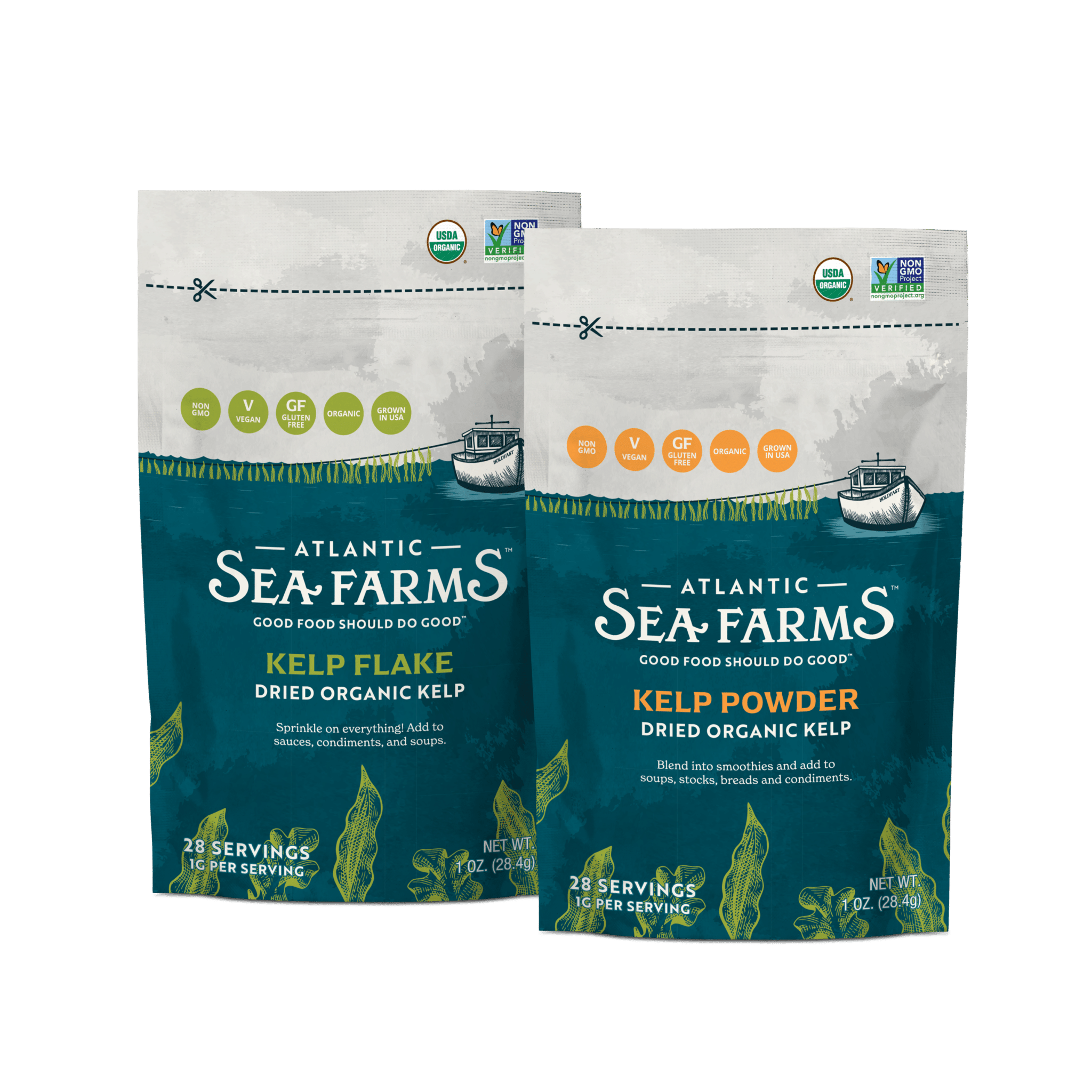 Atlantic Sea Farms Launches Dried Organic Kelp Flake and Dried Organic Kelp Powder