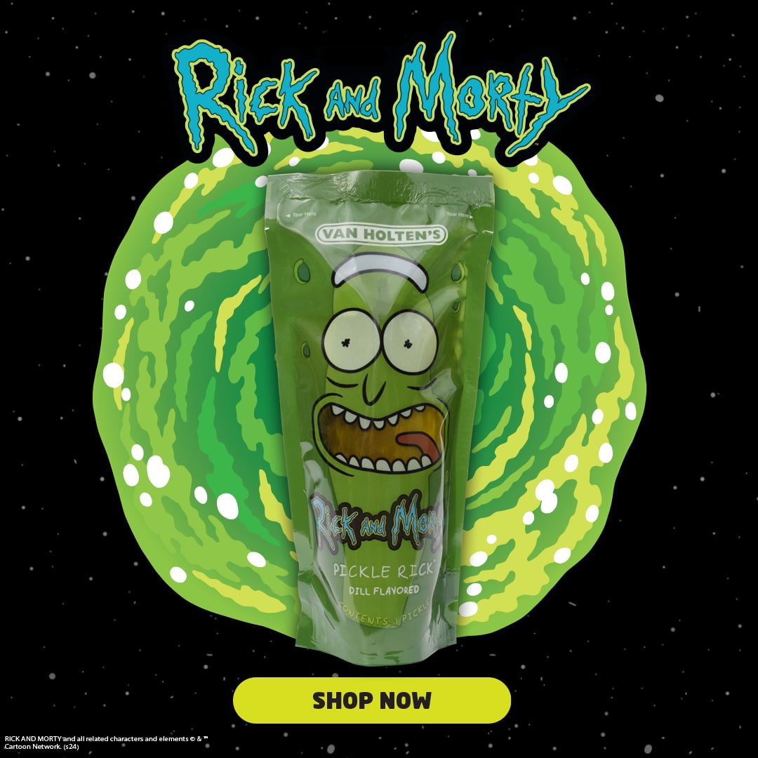 Van Holten’s Announces Rick and Morty Themed Addition to Viral Pickle-In-A-Pouch Line